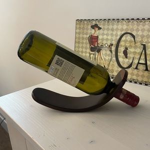 2/30$ 🛒 Wooden wine holder & Wine Glass Charms Bundle